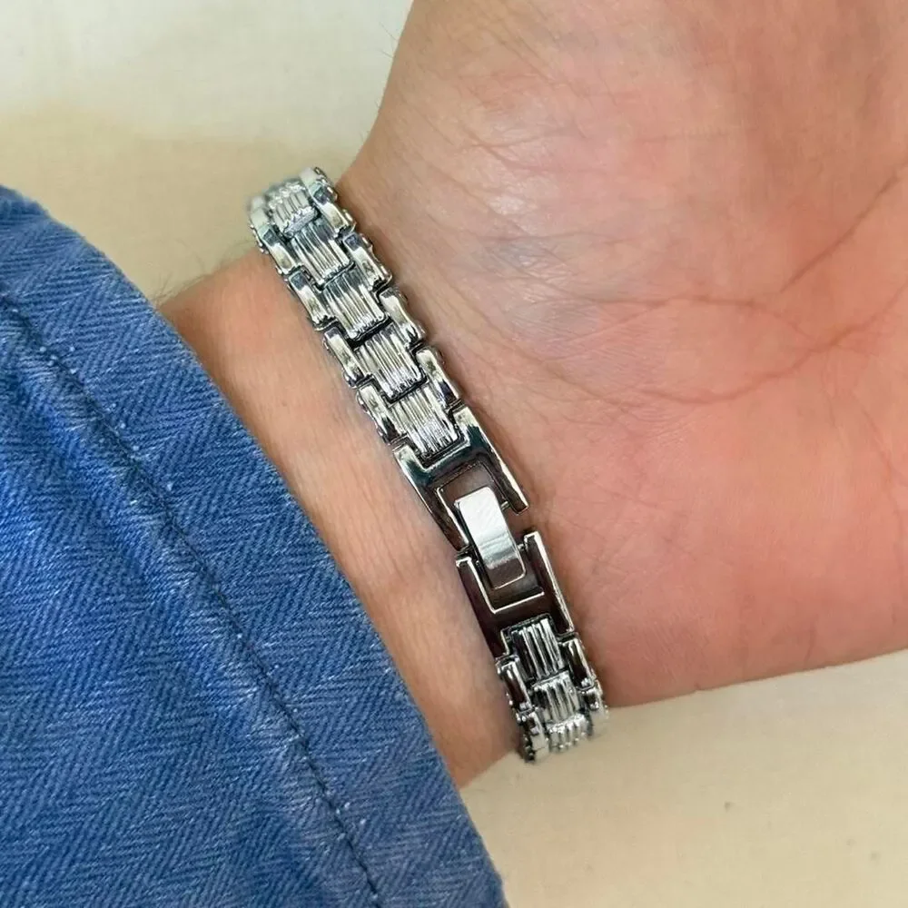 y2k silver cute round stainless steel quartz watch